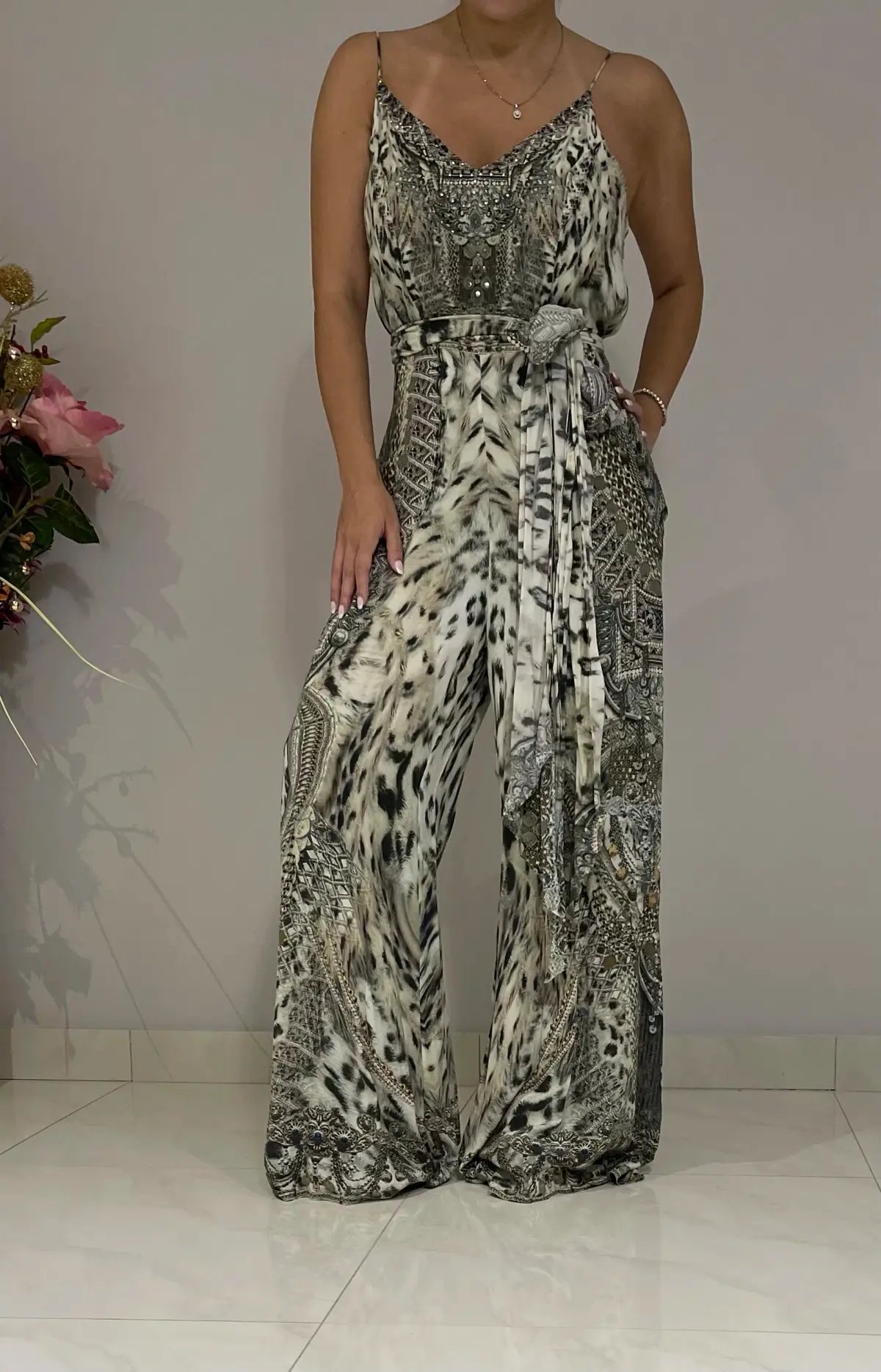 Camilla Espiritu Wide Leg Jumpsuit Print Size 1 photo 2