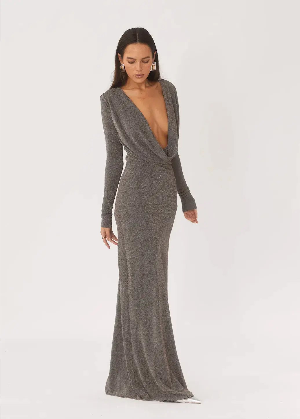 Arcina Ori Jen Dress Grey Size 8 photo 4