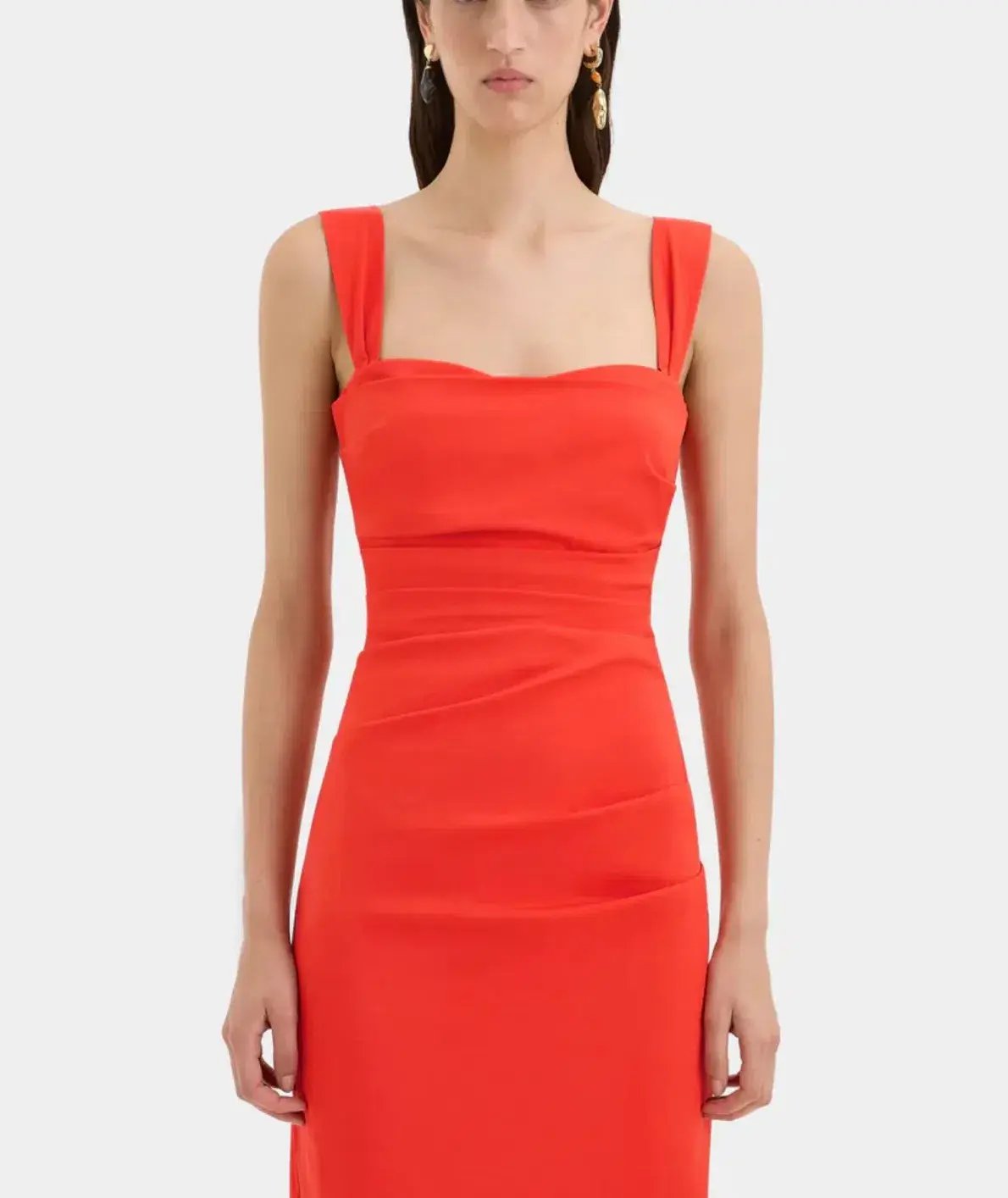 Sir the Label Dahlia Balconette Gown Tangerine Size 3 / Au 12 photo 2