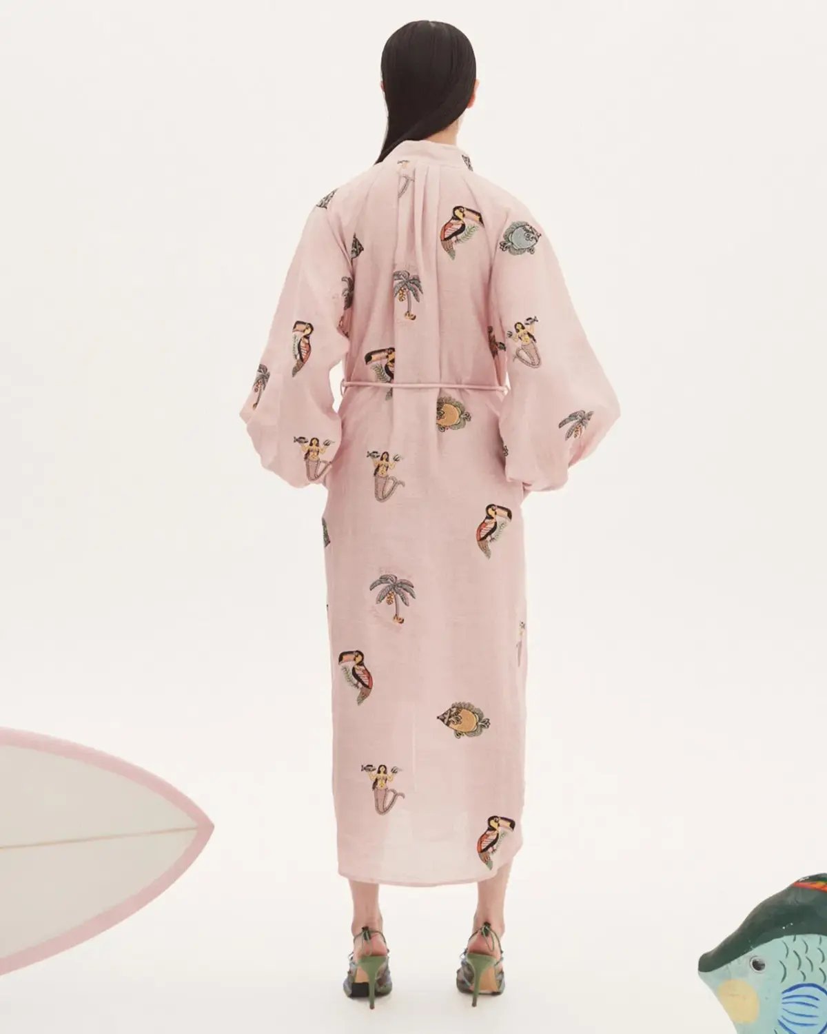 Alemais Vacay Shirt Dress Pink Size 12 photo 3