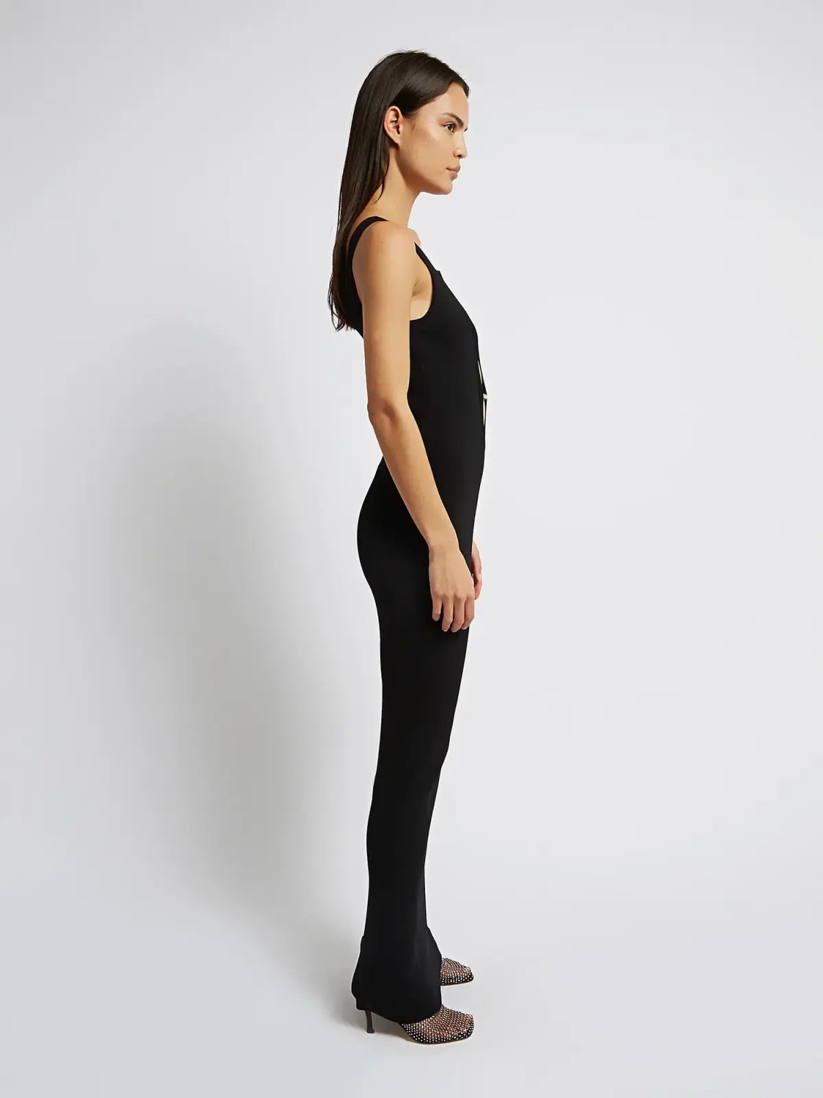 Christopher Esber Crystal Lattice Tank Dress Black Size XXS/AU 4 photo 3