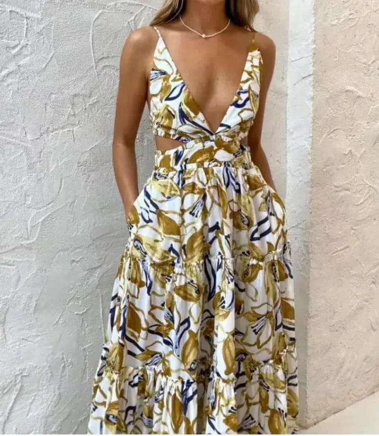 Bec & Bridge Eugenie Maxi Dress Print Size 8 photo 3