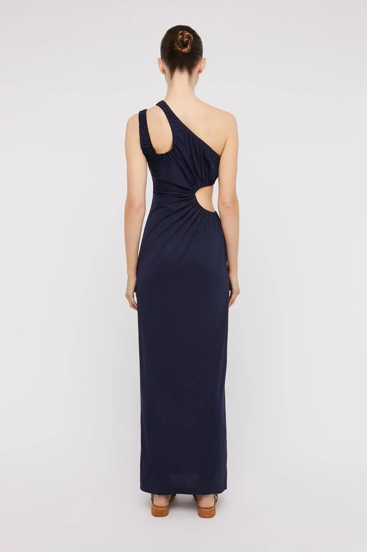 Scanlan Theodore Mercerised Cotton Dress Navy Size 10 photo 2