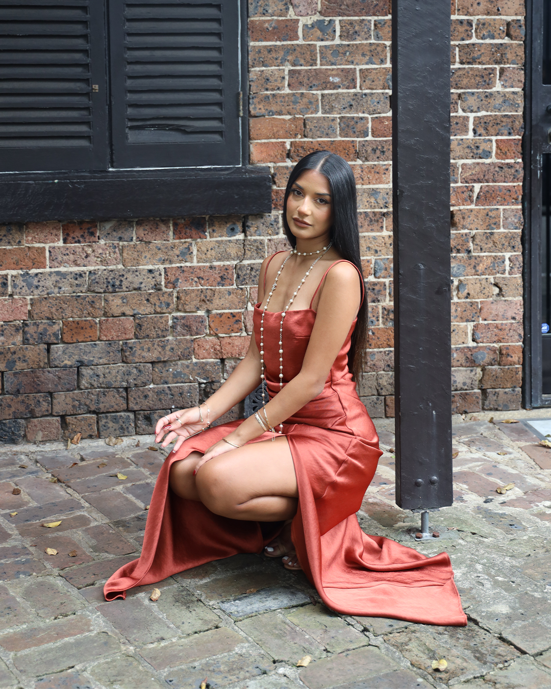 AINSLEY MAXI DRESS BY BEC AND BRIDGE ORANGE photo 3