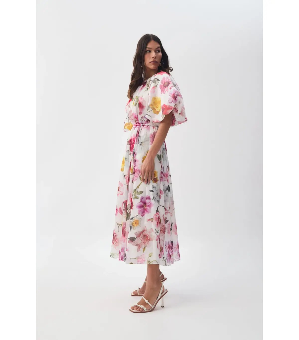 Aje Fleur Midi Dress Collage Floral Size 8 photo 2