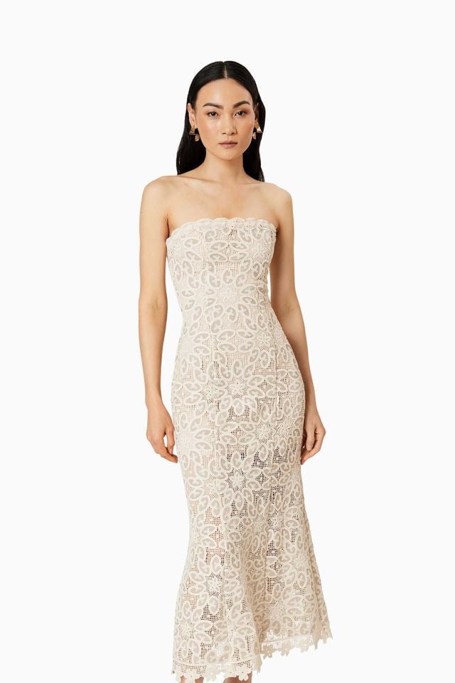 Elliatt Dreamer Dress - Ivory/Taupe photo 4