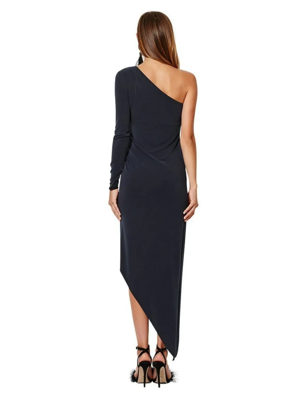 Bec & Bridge Asymmetrical Dress Black Size AU 8 photo 2