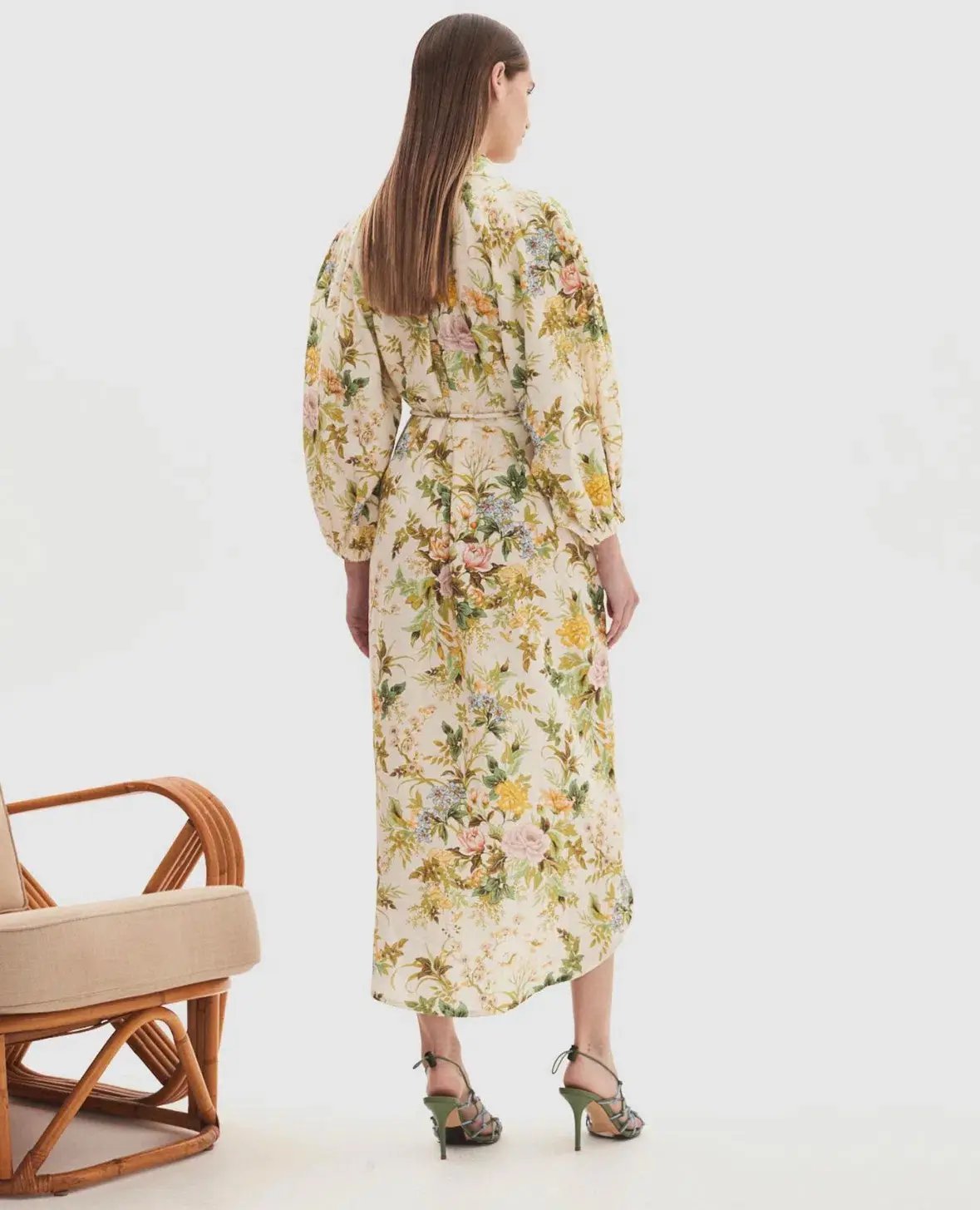 Alemais Eden Midi Dress Floral Size 16 photo 3