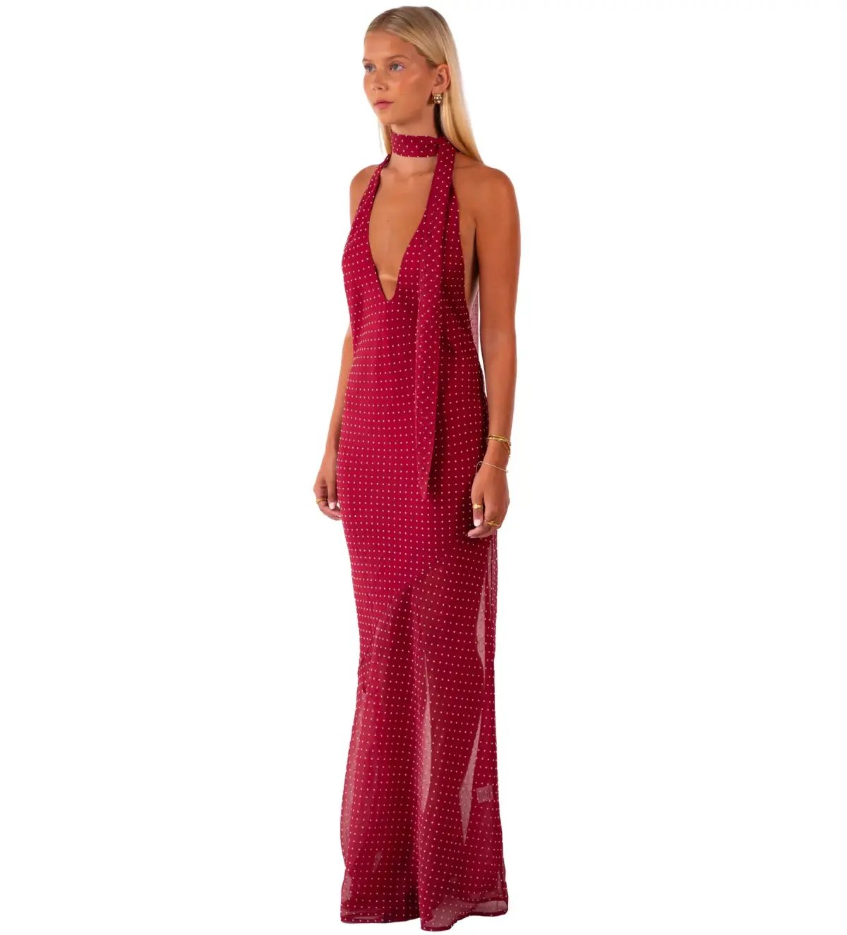 I am Delilah Jasmine Maxi Dress in Wine Size XS / AU 6 photo 2
