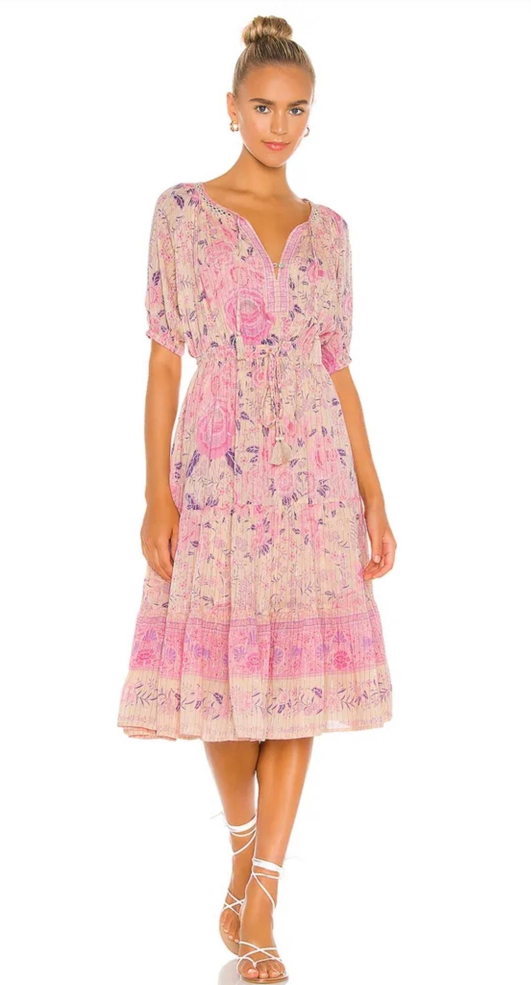Spell & The Gypsy Mystic Midi Dress Floral Size 6 photo 2