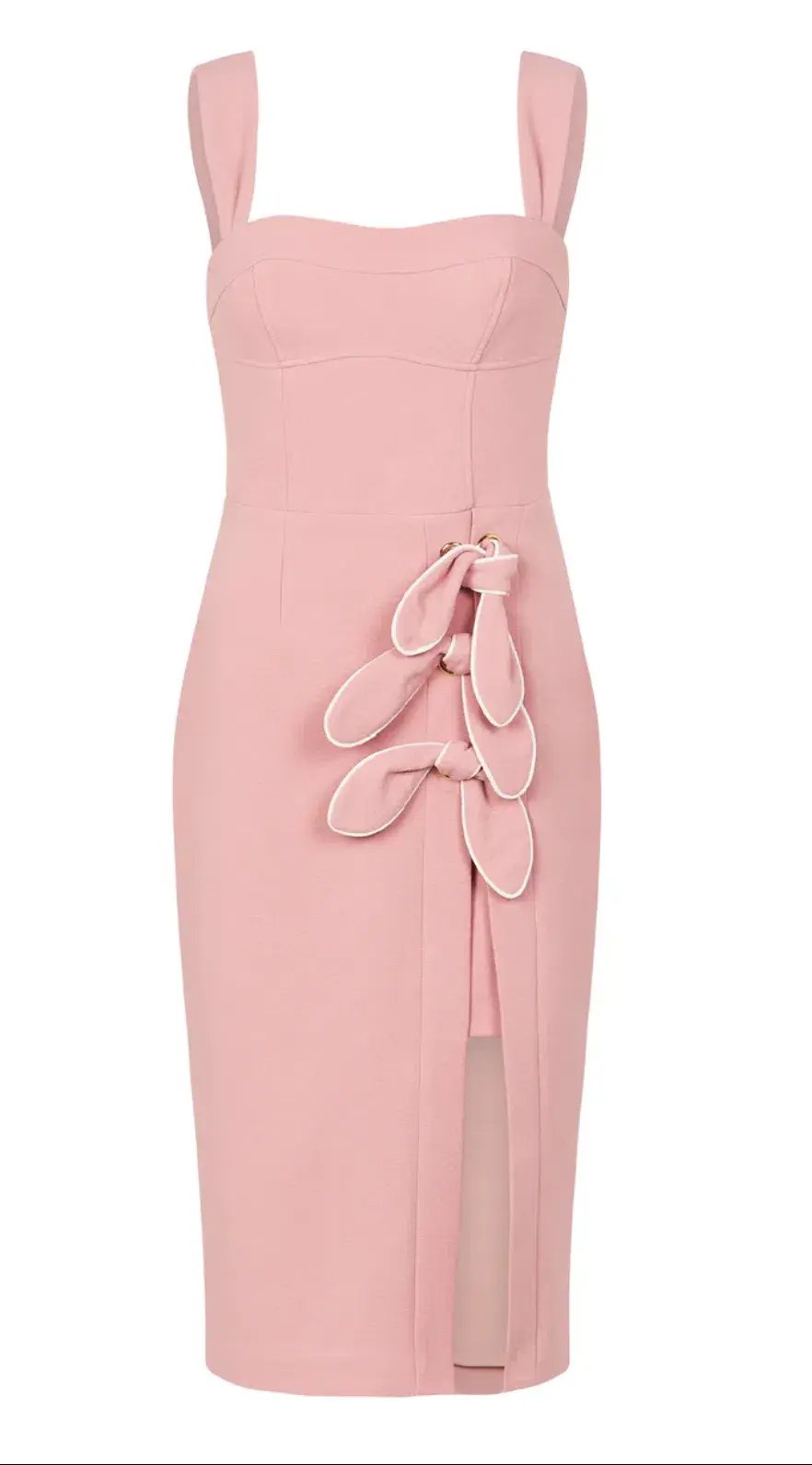 Rebecca Vallance Celeste Midi Dress Pink Size 6 photo 3