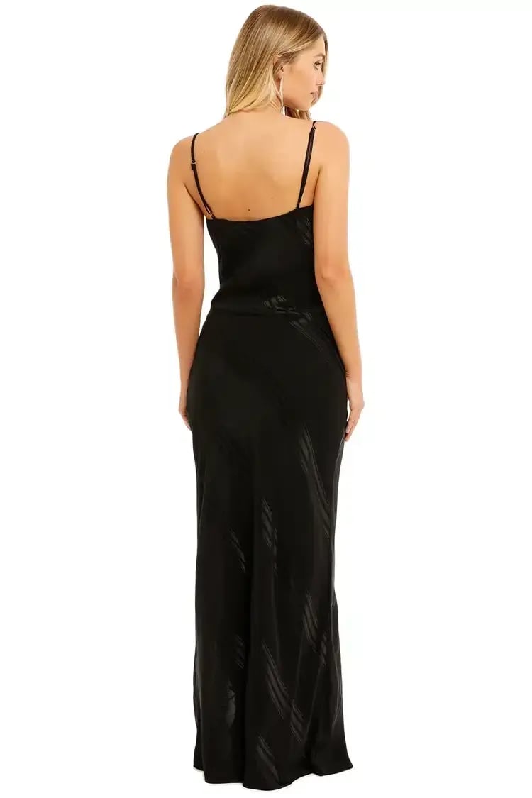 By Johnny Chelsey Slice Gown in Black Size 14 photo 3