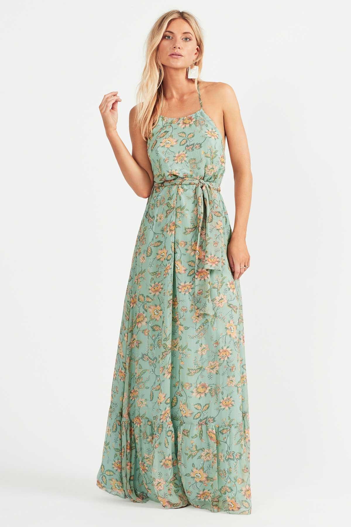 Tigerlily Persi Silk Maxi Dress photo 4