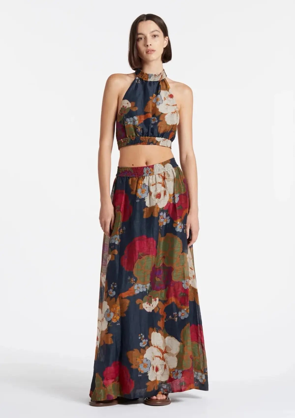 Sir the Label Bonita Halter Top and Maxi Skirt Set Floral Size 6 photo 4