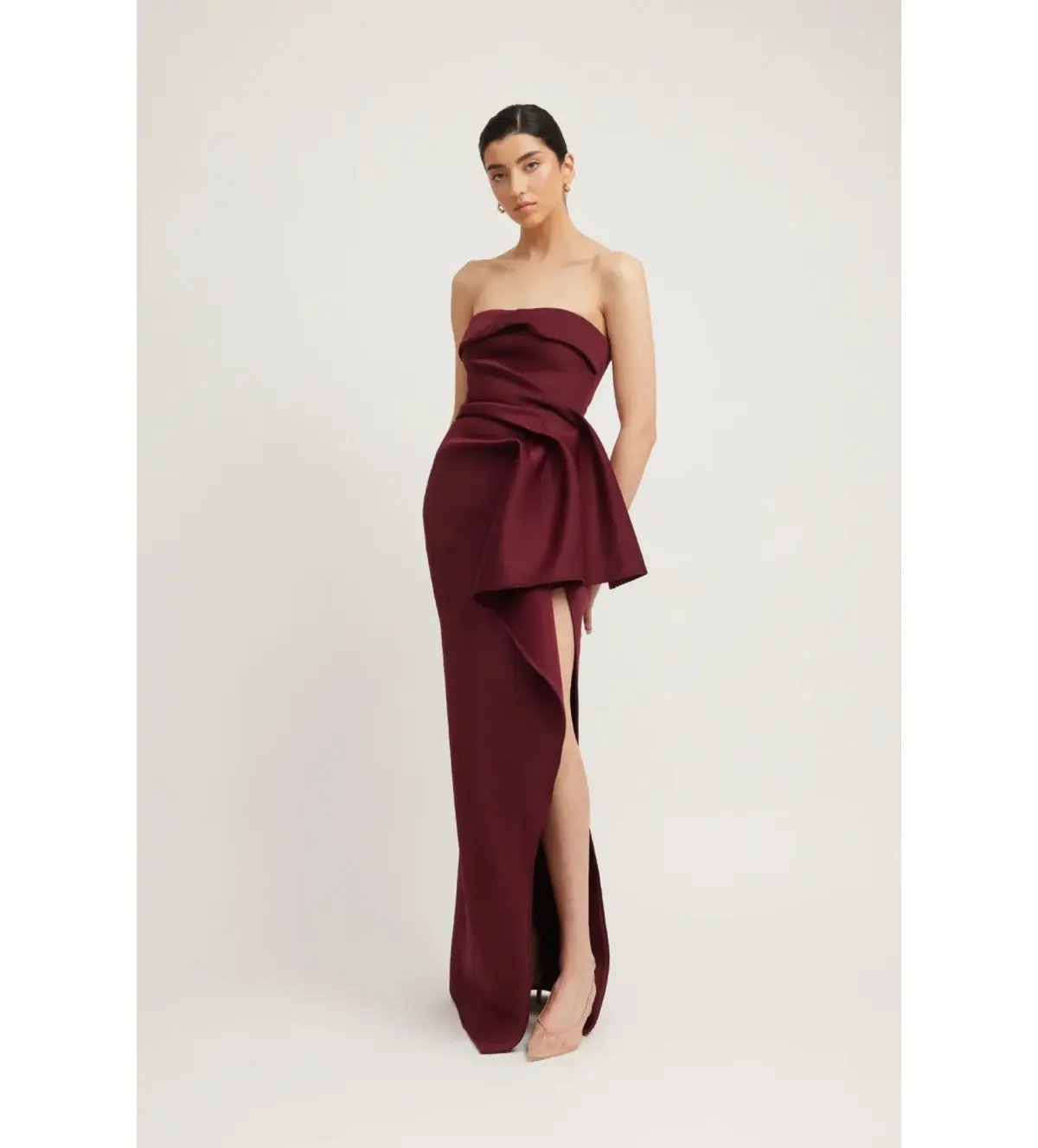 Tojha November Dress in Merlot Size AU 8 photo 3