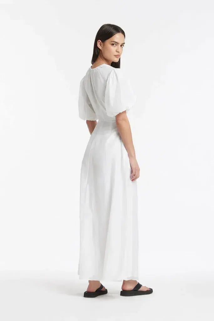 Sir the Label Franc Puff Sleeve Mini Dress in Chalk White Size 1 photo 3