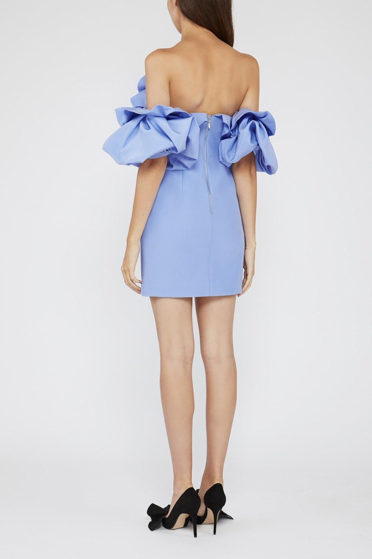 Acler Hitching Mini Dress Blue Size 6 photo 3