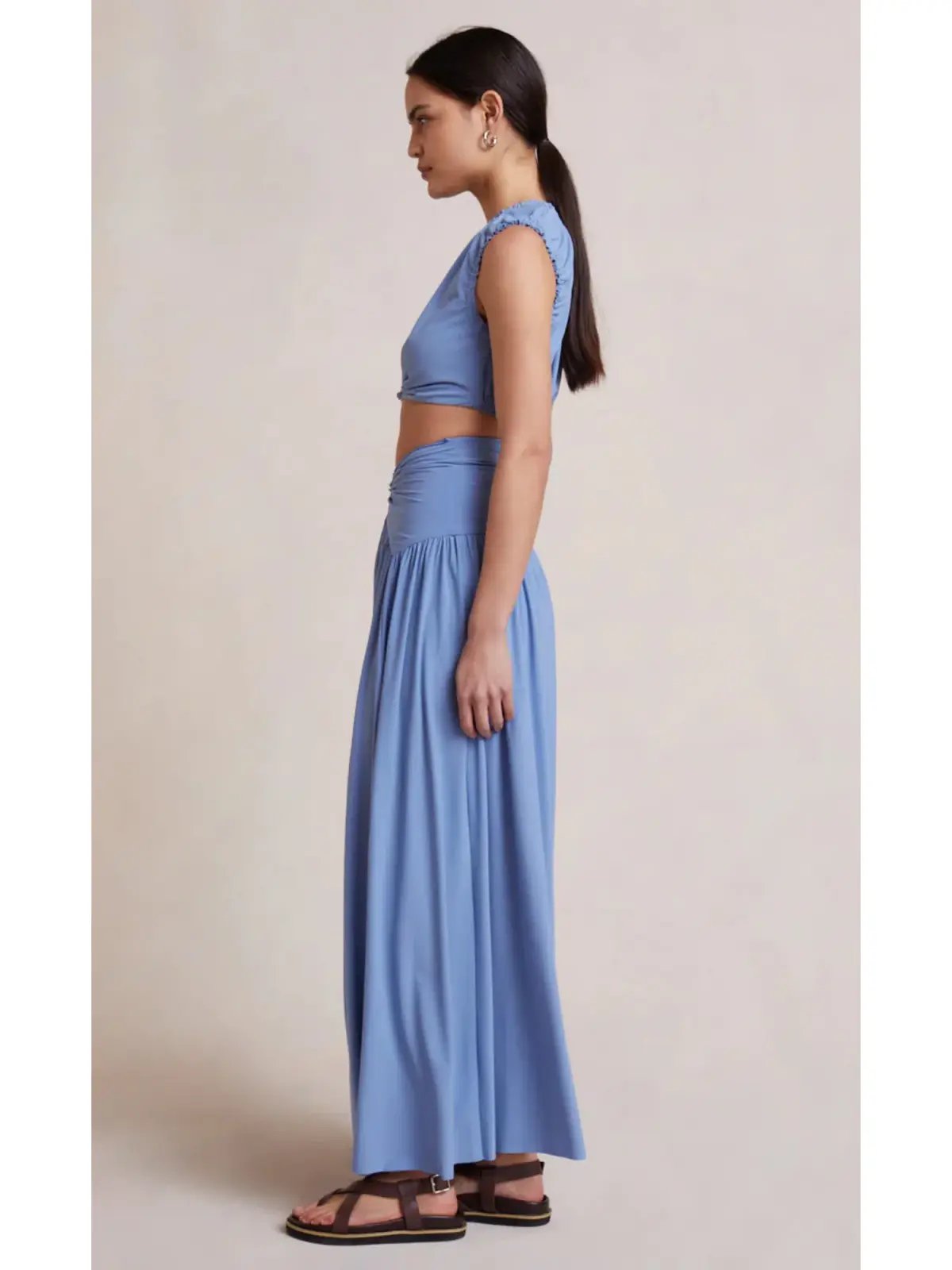Bec & Bridge Minx Top and Maxi Skirt Set Blue Size AU 6 photo 2