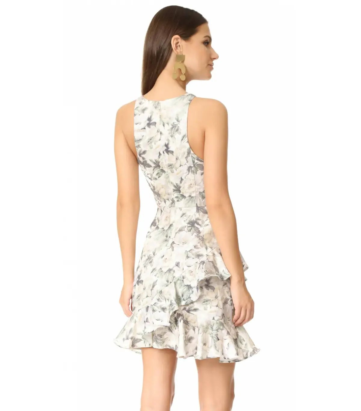 Zimmermann Bowerbird Flute Linen Mini Dress Floral Size 0 /  Size AU 8 photo 3