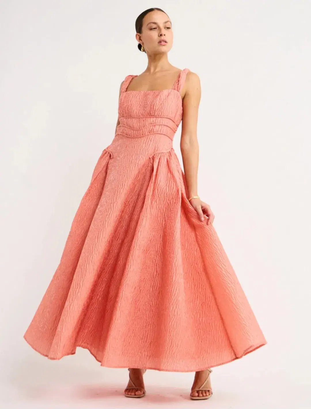 Rachel Gilbert Sophy Strap Midi Dress Pink Size 4 / AU 14 photo 5