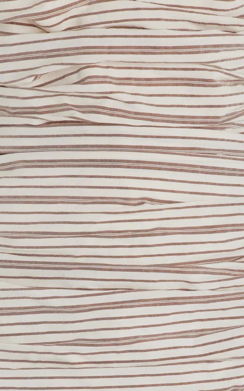 ANNA QUAN Isadora Strapless Maxi Dress Tobacco Stripe 10 photo 10