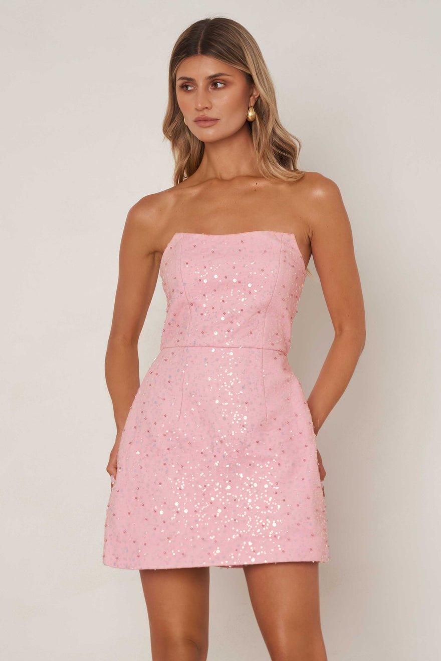 Elle Zeitoune Everleigh Mini Dress - Pink photo 2