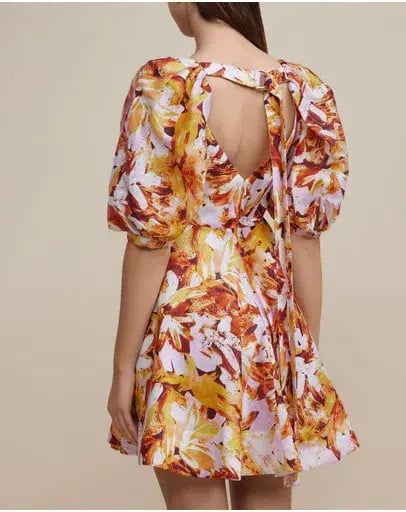 Acler Octavia Mini Dress Floral Size 12 photo 3