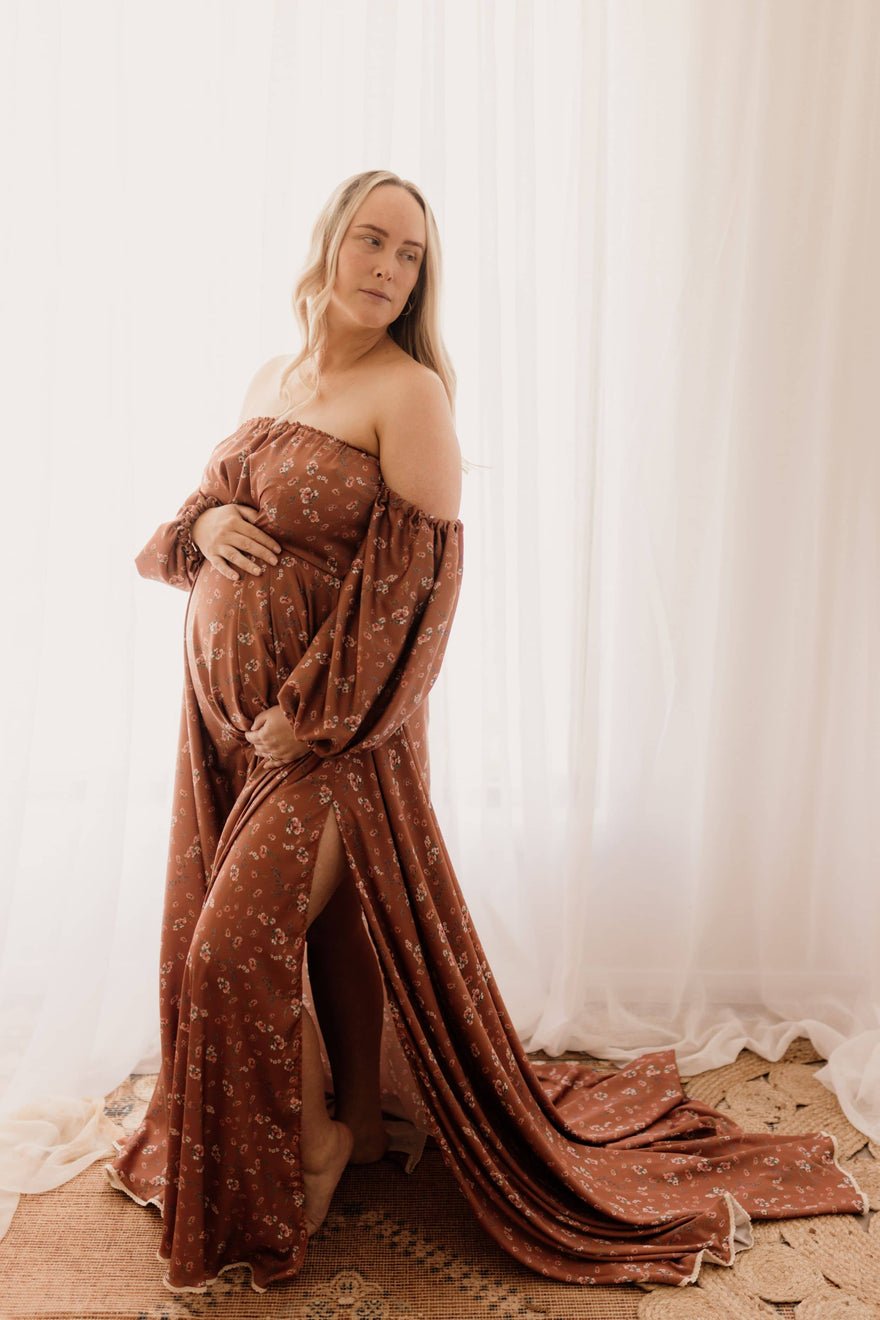 We Are Reclamation Autumn Meadow Satin Gown photo 2