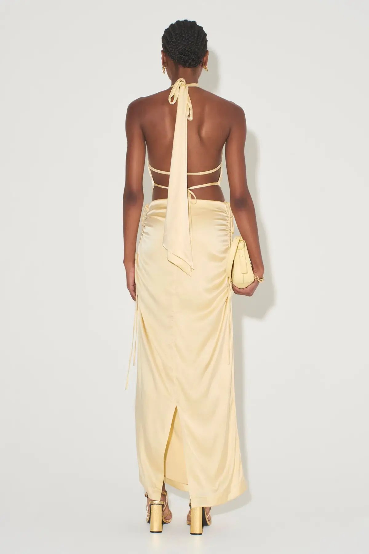 Hansen and Gratel Ives Halter Top Lemon Size 6 photo 2