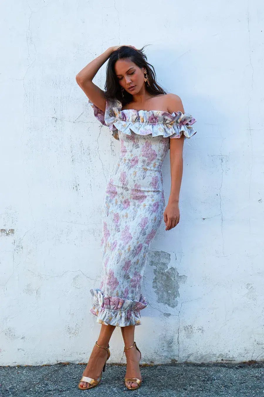V. Chapman - The Lilac Dress in Floral - Size 12 photo 2