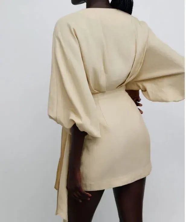 Significant Other Kenna Dress Beige Size 14 photo 2
