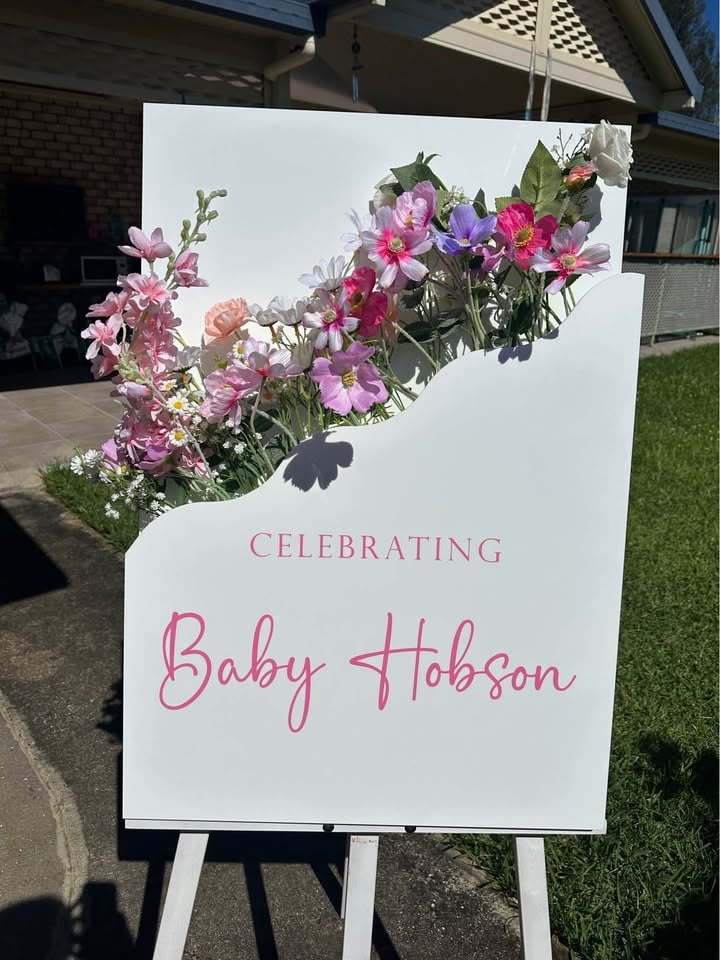 Personalised Wildflower Sign Hire photo 2
