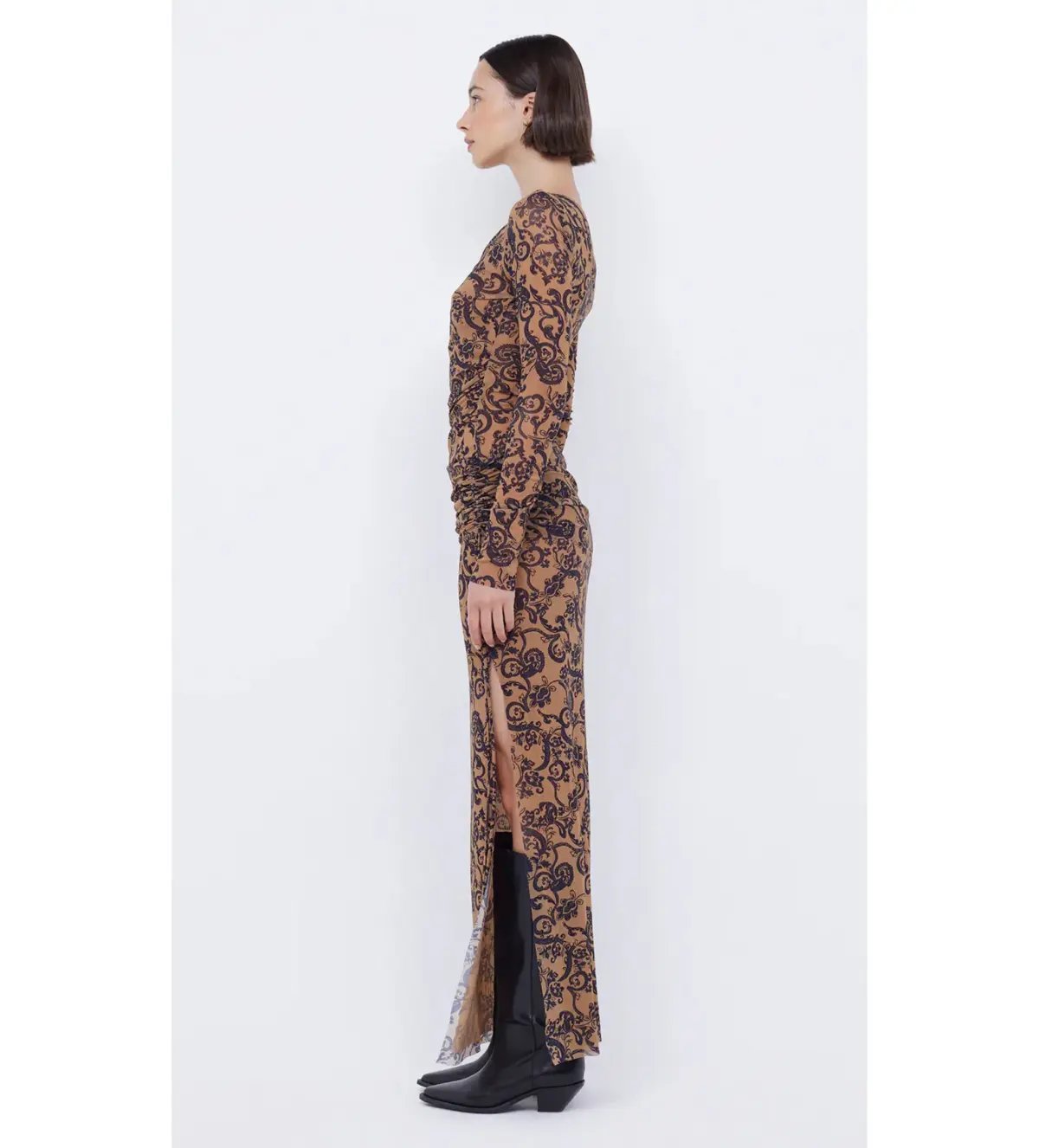 Bec & Bridge Western Sun Long Sleeve Maxi Dress Bandana Size AU 8 photo 3