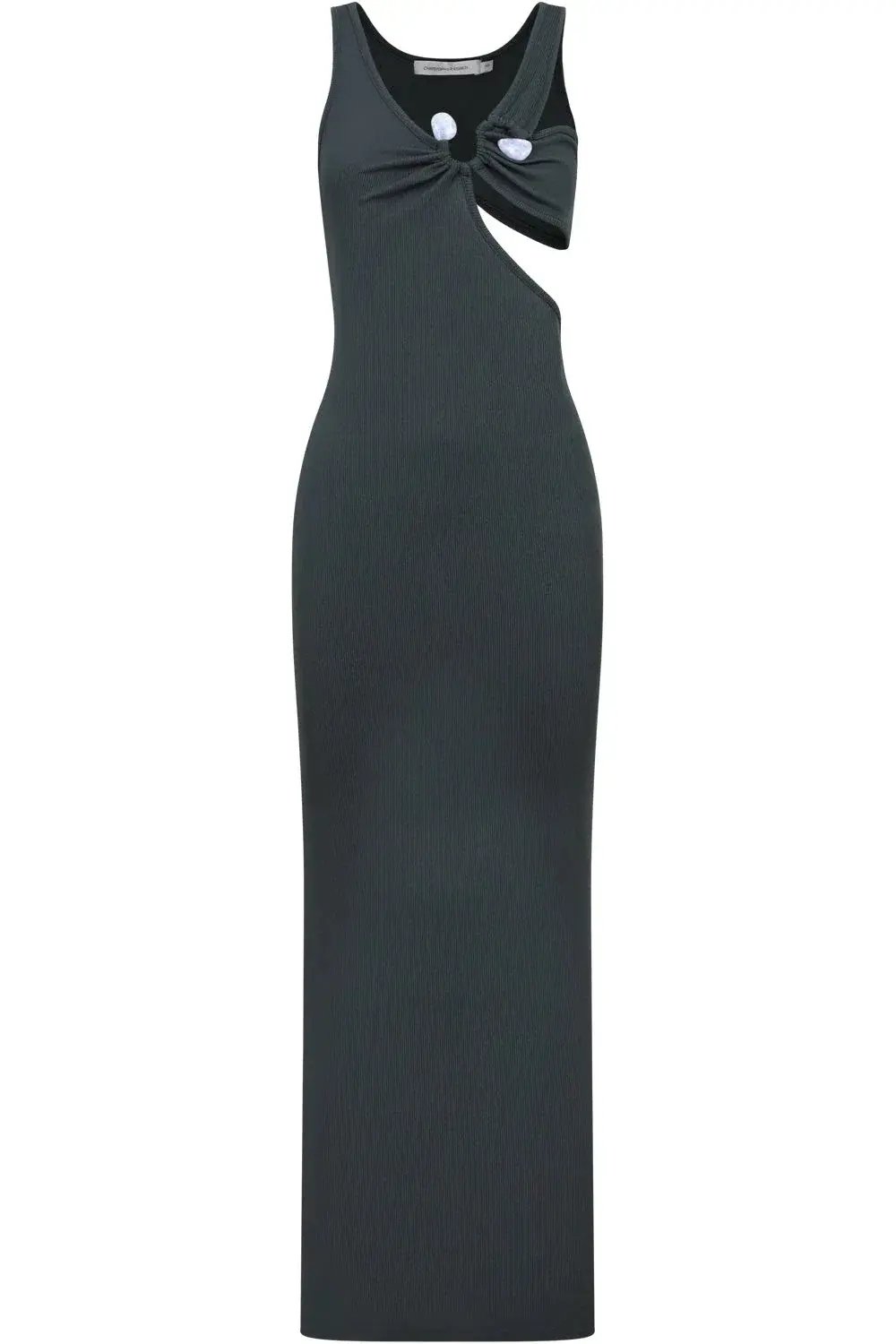Christopher Esber Disconnect S Buckle Split Dress Green Size 8 photo 3