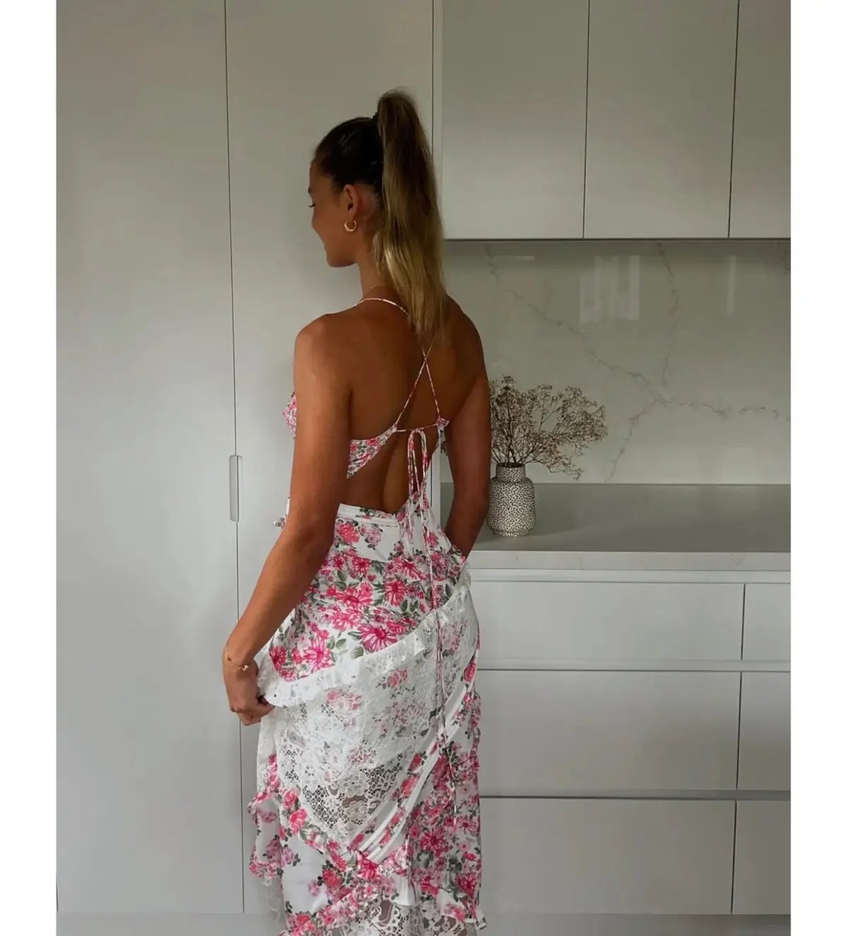 For Love & Lemons Pink Rosalyn Maxi Size XXS / AU 4 photo 2