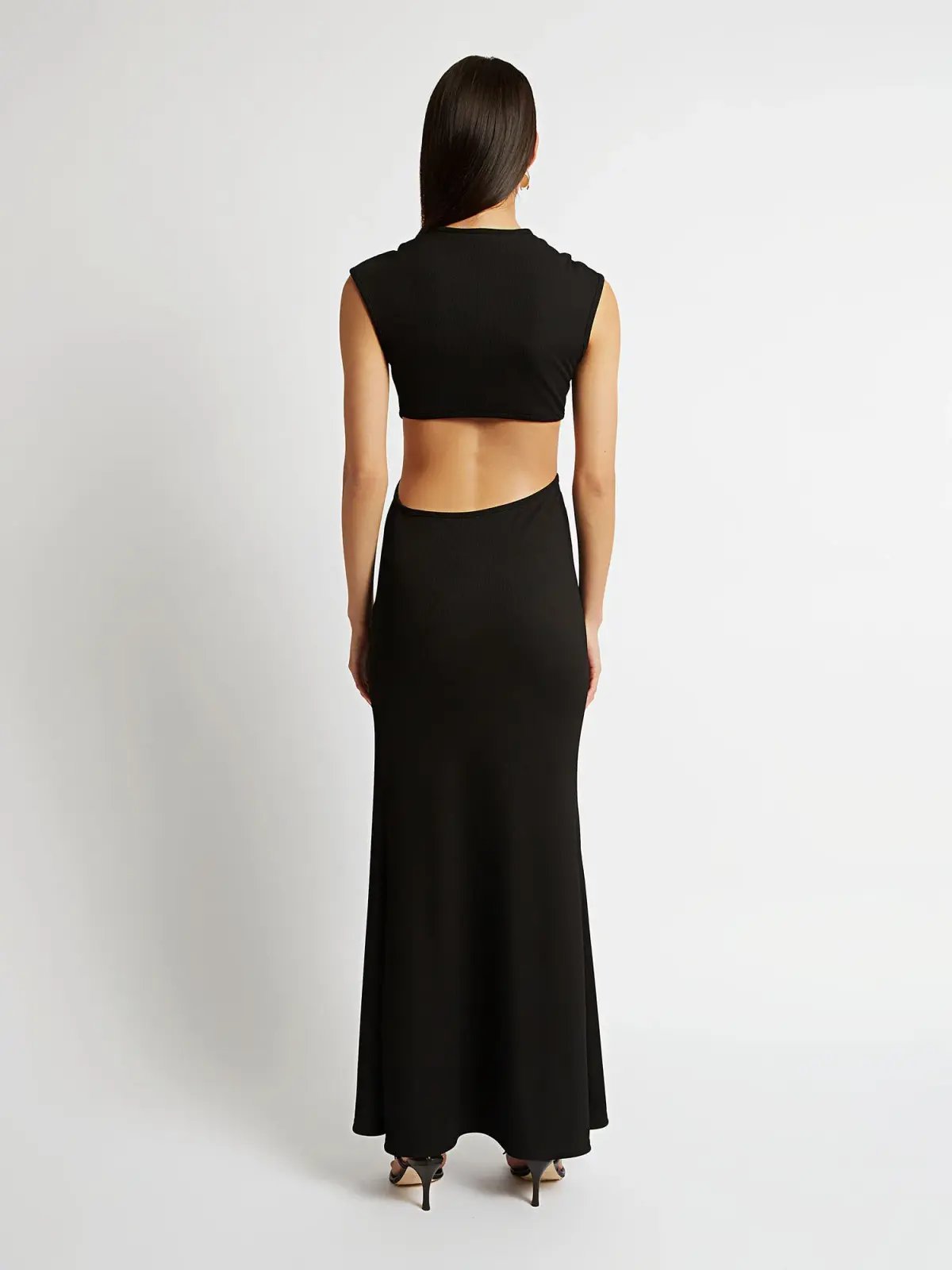 Christopher Esber Distorted Split Quartz Dress Black Size 8 photo 3