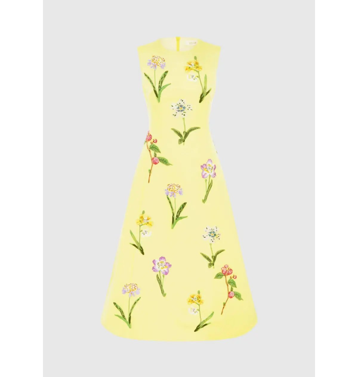 Leo Lin Cleo Sleeveless Midi Dress Wildflower Print Size 16 photo 3