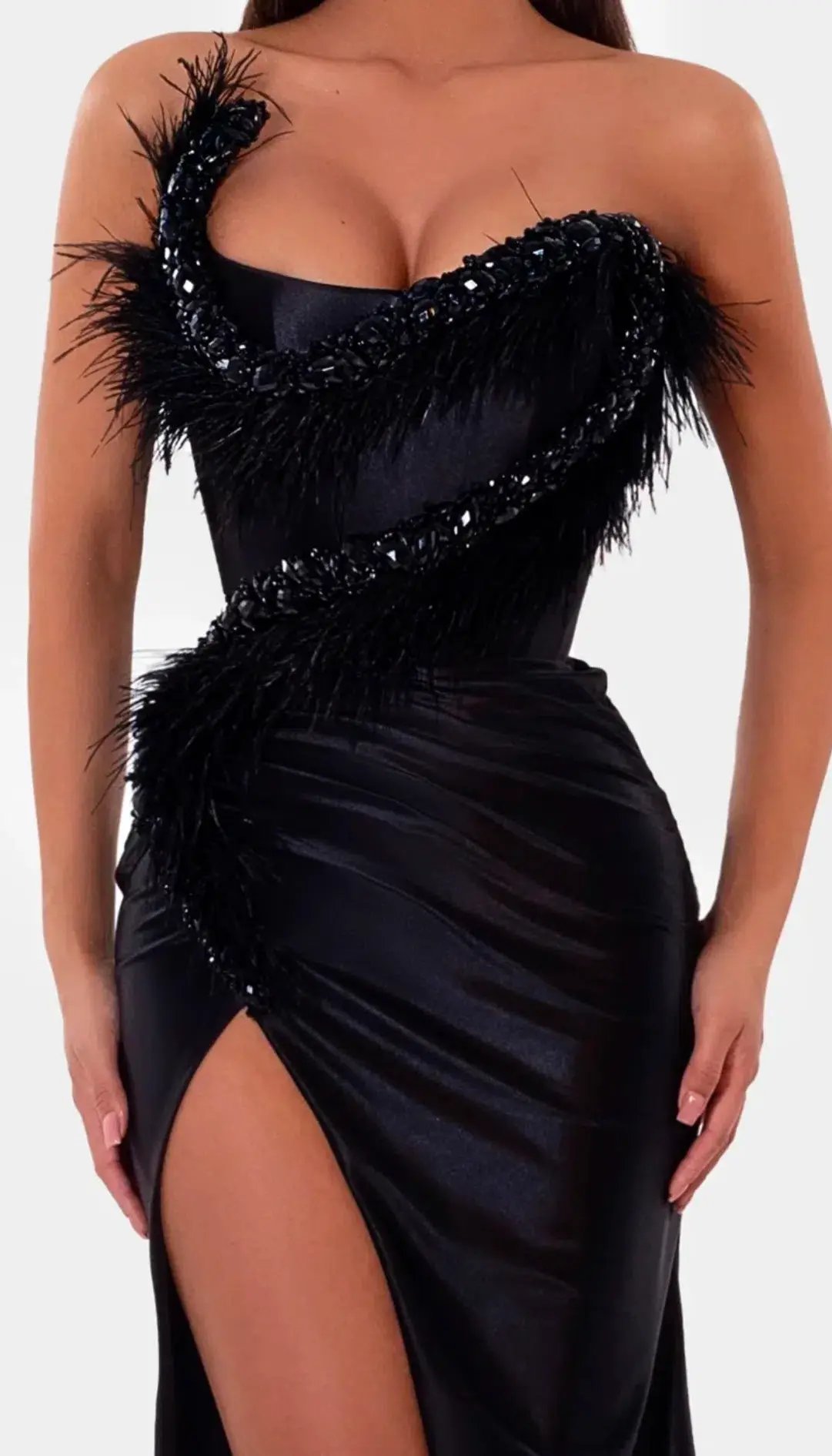 Albina Dyla Corset Gown Black Size AU 14 photo 3