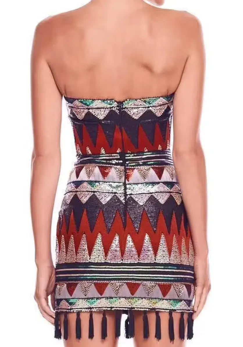 Eliya the Label Perplex Dress Multi Sequin Size 6 photo 3