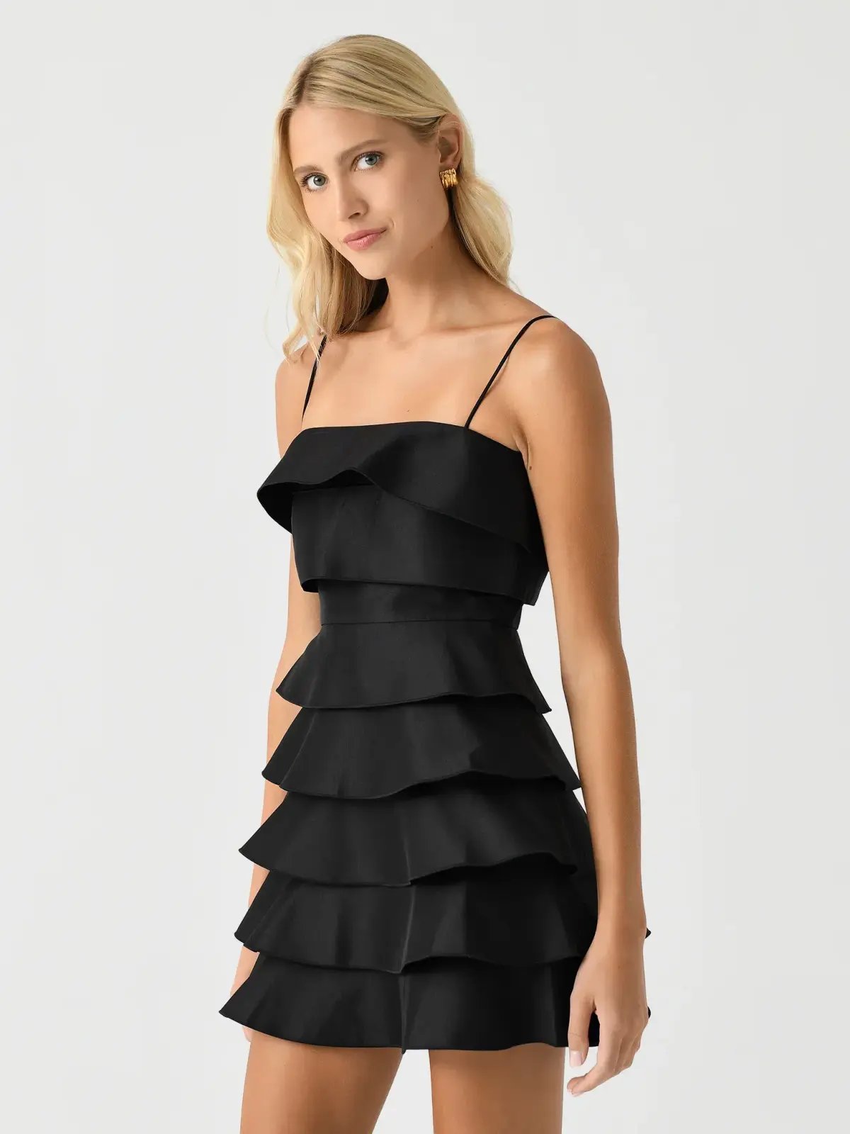 Acler Black Balderstone Mini Dress Black Size 8 photo 2