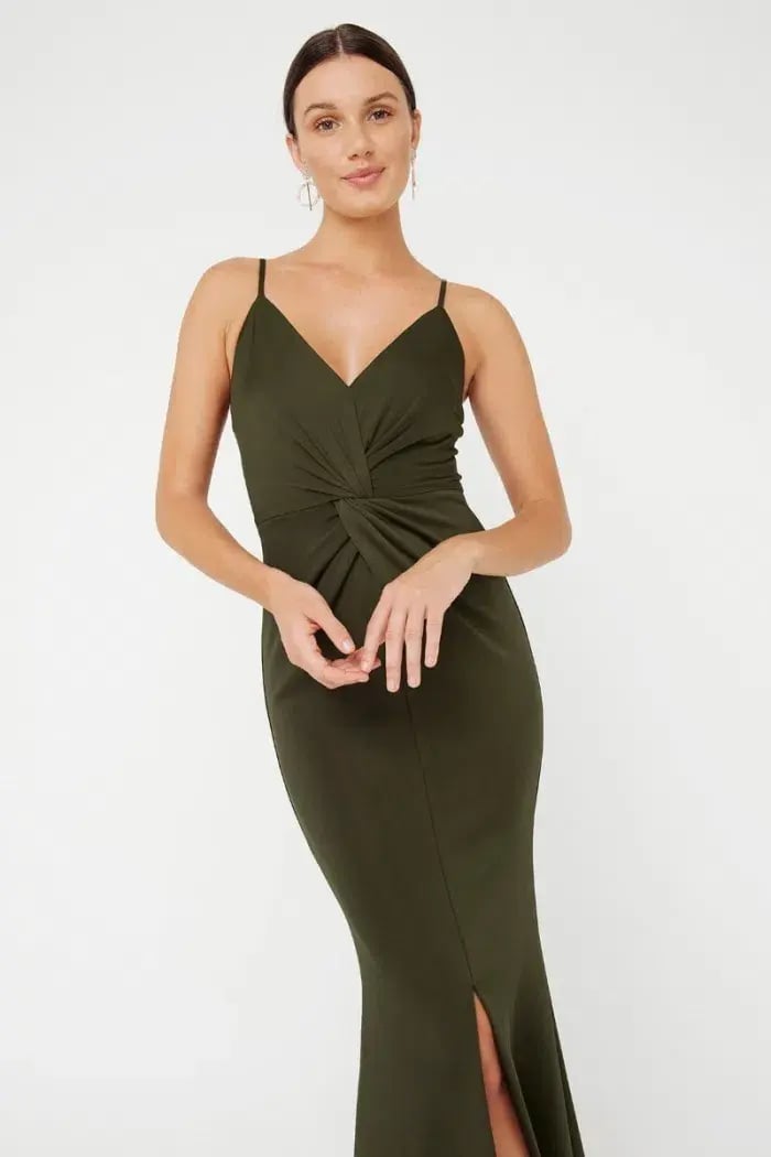 Sheike Gala Gown Green Size 14 photo 2