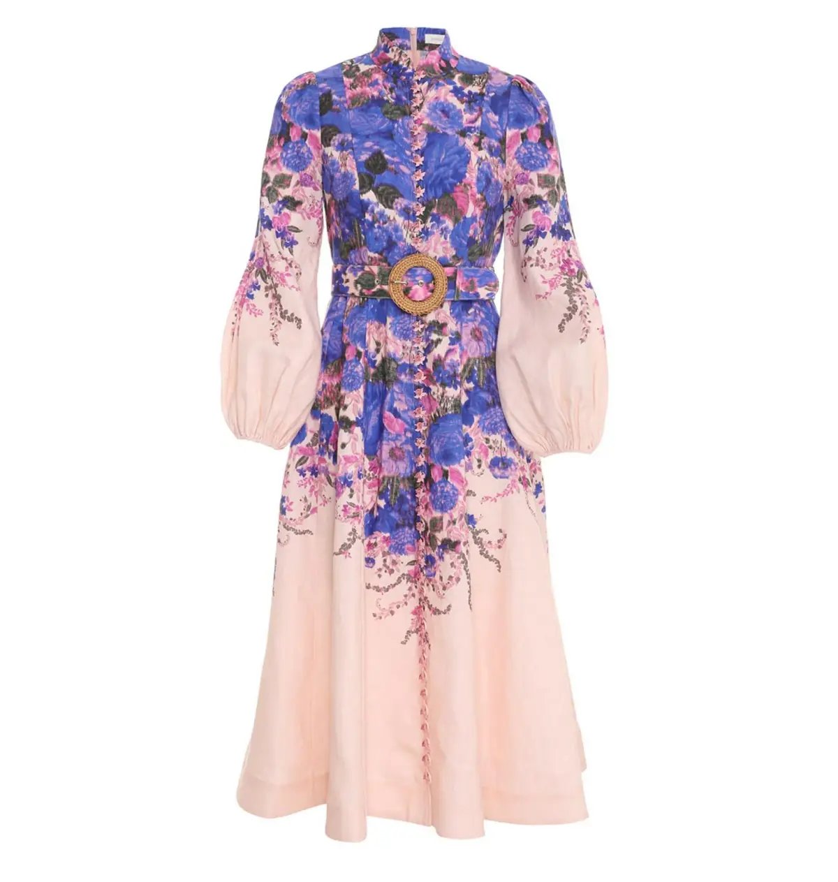 Zimmermann High Tide Buttoned Midi Dress Floral Size 2 / AU 12 photo 3