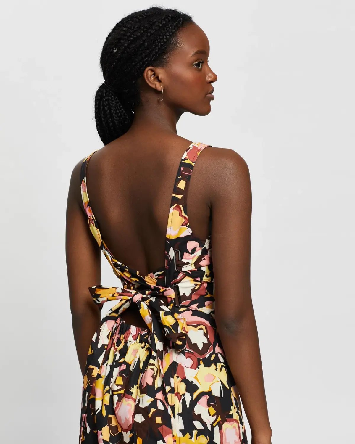 Camilla and Marc Delfino Split Skirt Midi Dress Multi Size 8 photo 5