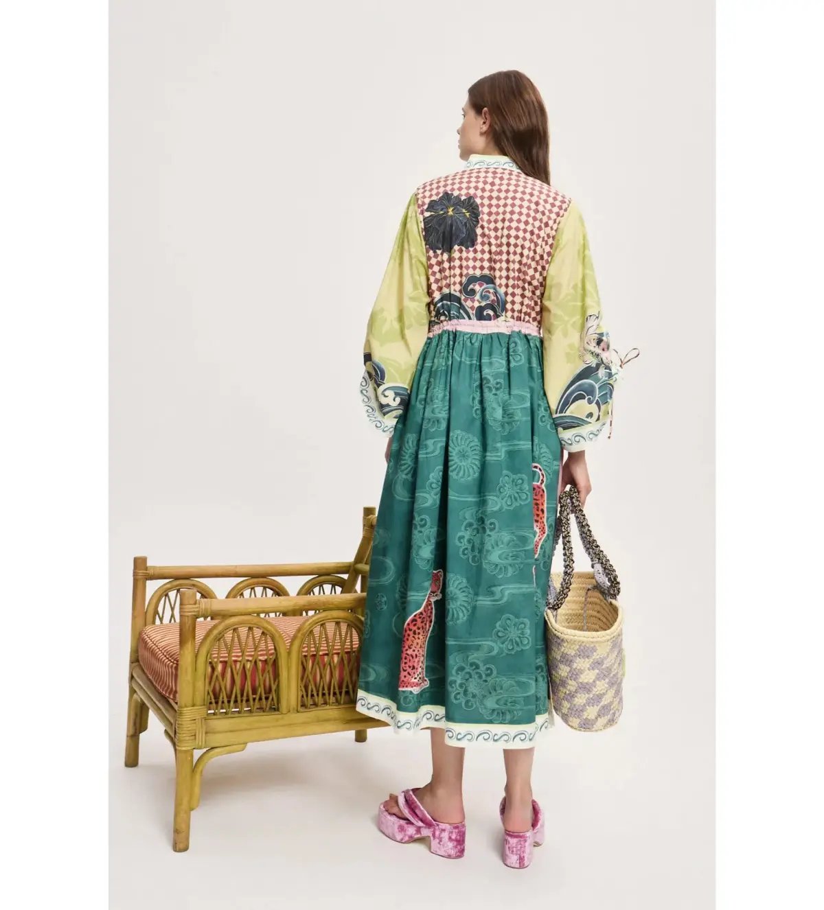 Alemais Rochester Shirtdress Midi Dress Multi Size 10 photo 3