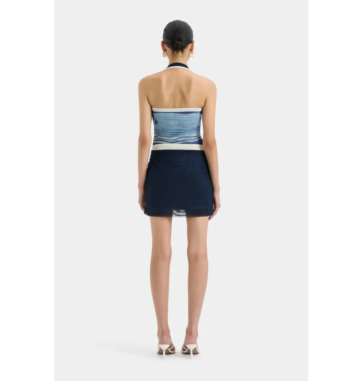 Sir the Label Breeze Mini Dress in Shoreline Stripe Size 0 / AU 6 photo 3
