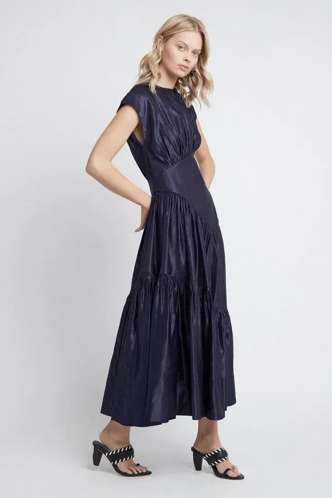 Aje Serendipity Reflection Midi Dress Navy Size 12 photo 2