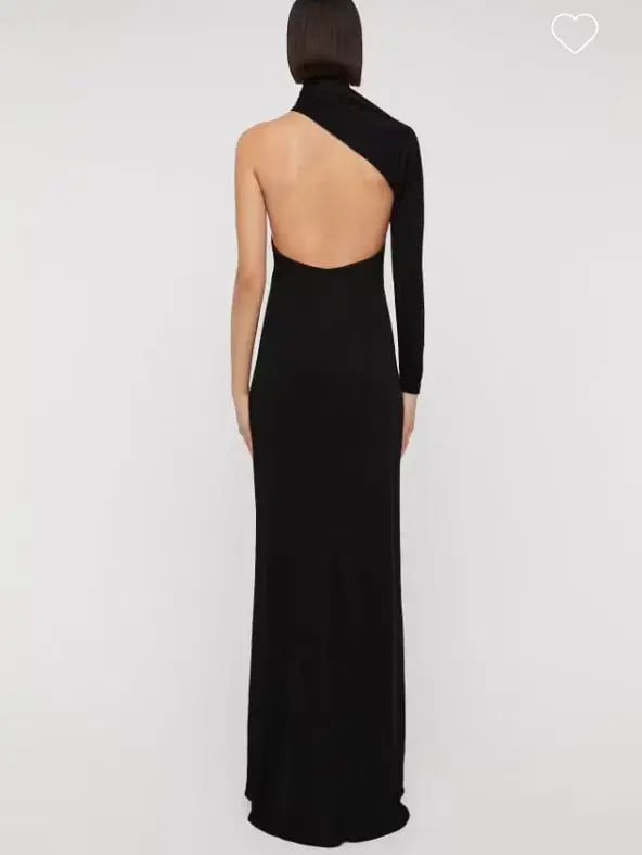 Scanlan Theodore Italian Knit Gown Black Size 12 photo 4