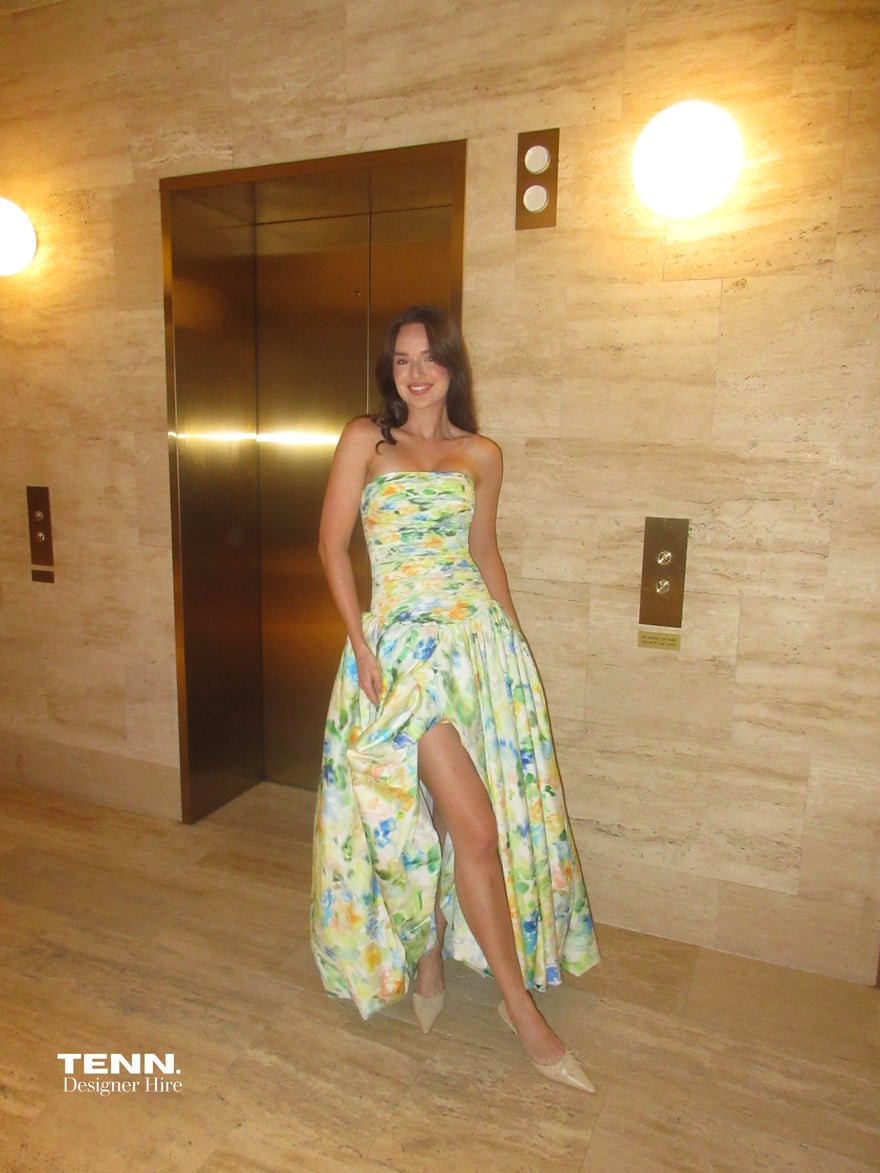 Aje Violette Bubble hem Maxi Dress - Floral Haze photo 3