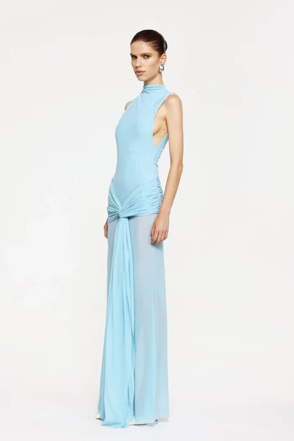 EFFIE KATS ROZA MAXI DRESS - PALE BLUE photo 4