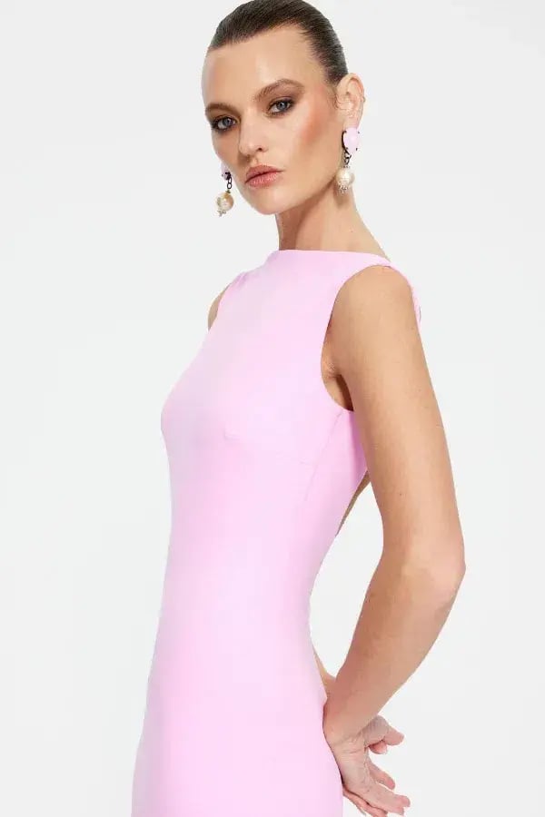 Effie Kats Verona Gown In Taffy Pink Size S/Au 8 photo 4